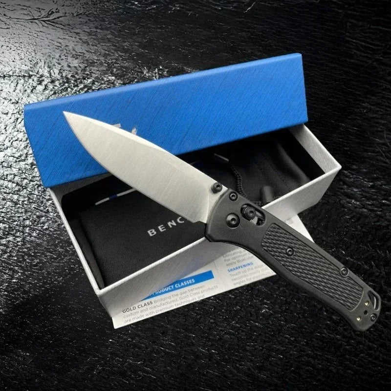 Daily Carry EDC Pocket Knife BM535 CPM20CV Blade Nylon Fiber Handle Essential Emergency Tools for Hiking Adventures Self-defense