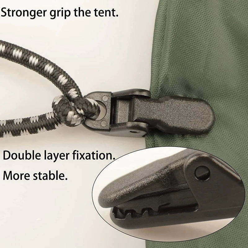 70PCS Camping PC Tent Clips,Awning Tarp Clips, Clamps, Tarp Clips Tent Clips, Tent Fixing Clamps Outdoor-A68X