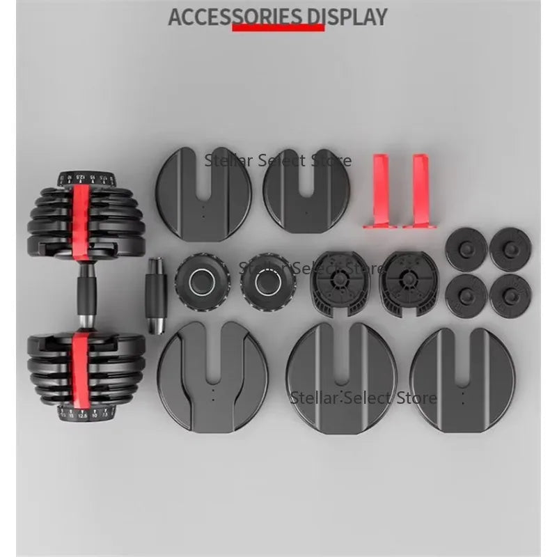 League-Sport Custom Logo Unisex Adjustable Dumbbell Sets 24kg/40kg Durable for Gym & Commercial Use Body Building Free Weights