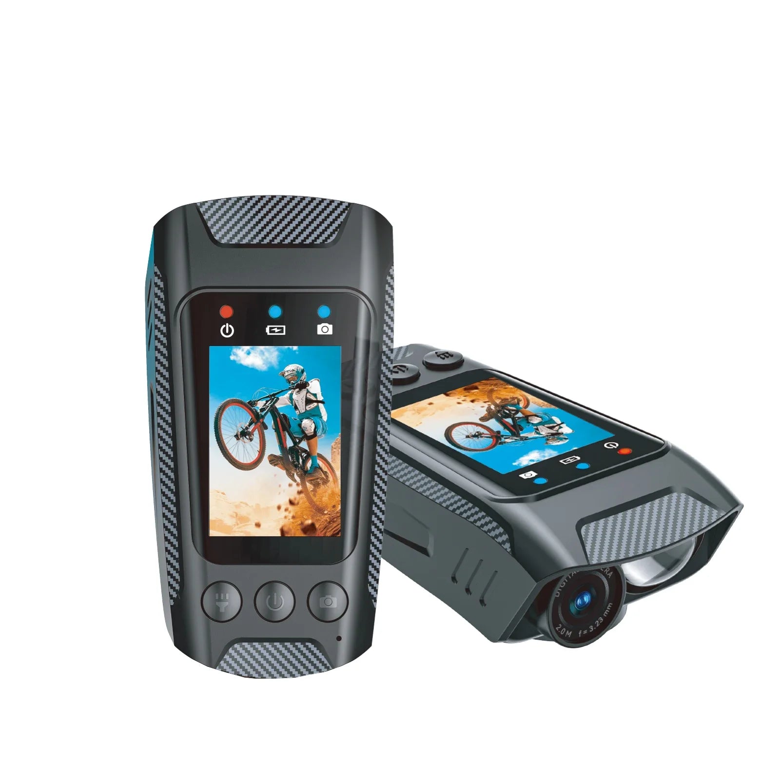 WIFI Action Camera C3pro Helmet Bike Sport Action Camera Video Record 4K Screen EIS Led Light Bicycle Motorcycle Cycling Camera