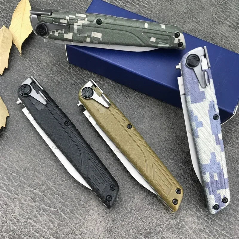 Survival EDC Fishing Knife 440C Blade ABS Wilderness Combat Survival Hunting Self Defense Ultra Lightweight Utility Knife