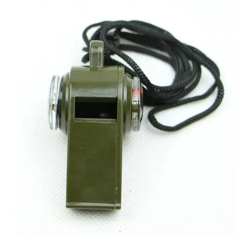Outdoor Whistle Plastic Multifunctional 3-in-1 Whistle Survival Whistle Compass Thermometer Whistle Referee Whistle