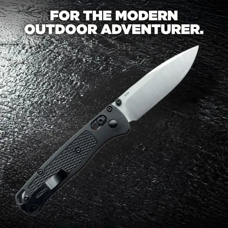 Daily Carry EDC Pocket Knife BM535 CPM20CV Blade Nylon Fiber Handle Essential Emergency Tools for Hiking Adventures Self-defense