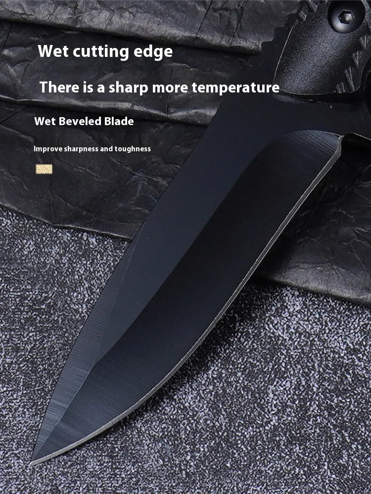 Outdoor Tactical Knife Personal Defense Sharp Diving Utility Knife High Hardness Integrated Dragon Bone Design Survival Tool